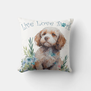 Cockapoo Dog Mum Floral Cushion