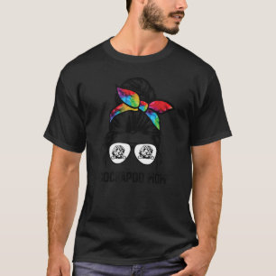 Cockapoo Dog mum messy bun 2 T-Shirt