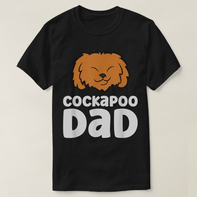 Cockapoo Dog Papa Cockapoo Dad  T-Shirt (Design Front)