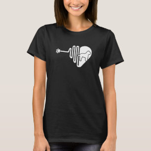 Cockapoo Dog Paw Heartbeat Pet Owner Veterinarian T-Shirt