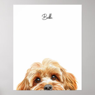 Cockapoo Dog Personalised Print