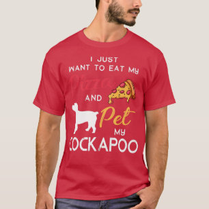 Cockapoo Dog Pizza lover owner Christmas Birthday T-Shirt