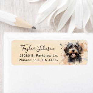 Cockapoo Dog Return Address Label