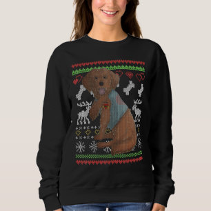 Cockapoo Dog Santa Claus Ugly Christmas Pattern X  Sweatshirt