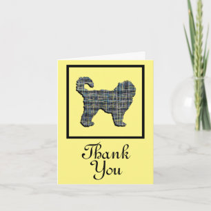 Cockapoo Dog Thank You Greeting Card