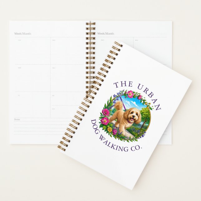 Cockapoo Dog Walking Day Care Planner (Display)