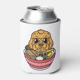 Cockapoo Eating Ramen Noodles Spoodle Dog Japanese Can Cooler