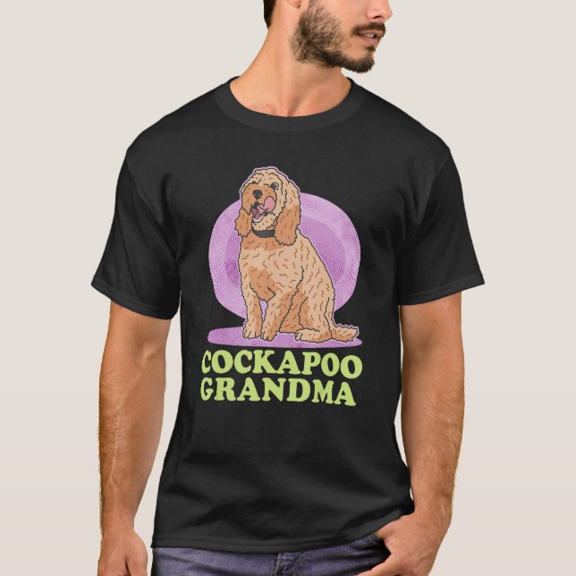 Cockapoo Grandma Spoodle Dog Owner Cockapoo T-Shirt (Front)