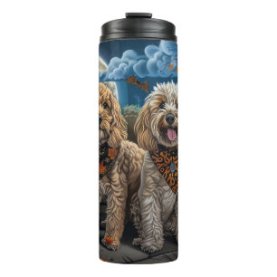 Cockapoo Halloween Spooky Thermal Tumbler