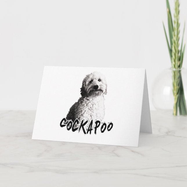 Cockapoo Holiday Card (Front)