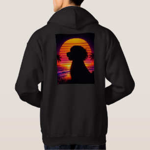 Cockapoo Hoodie Gift Aesthetic Dog Lover Sunset
