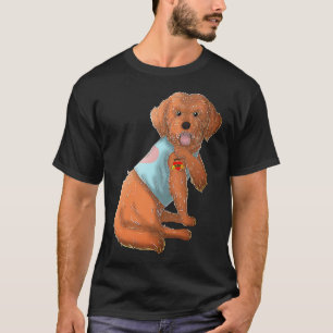 Cockapoo I Love Mum Tattoo Dog Funny Mother's Day T-Shirt