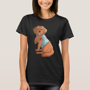Cockapoo I Love Mum Tattoo Dog Funny Mother's Day T-Shirt