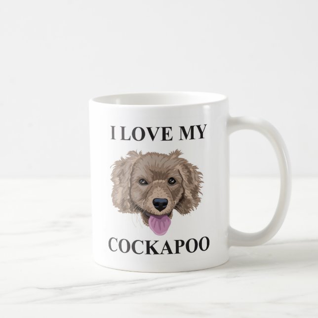 Cockapoo Love Coffee Mug (Right)