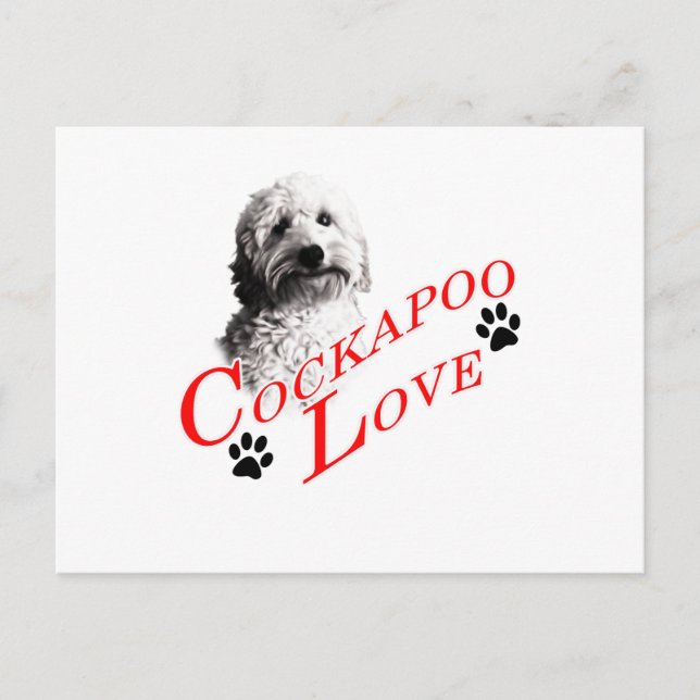Cockapoo Love Postcard (Front)