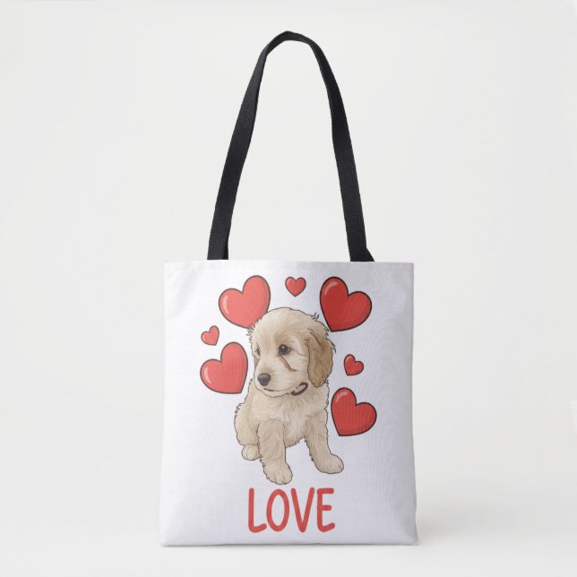 Cockapoo Love Tote Bag (Front)