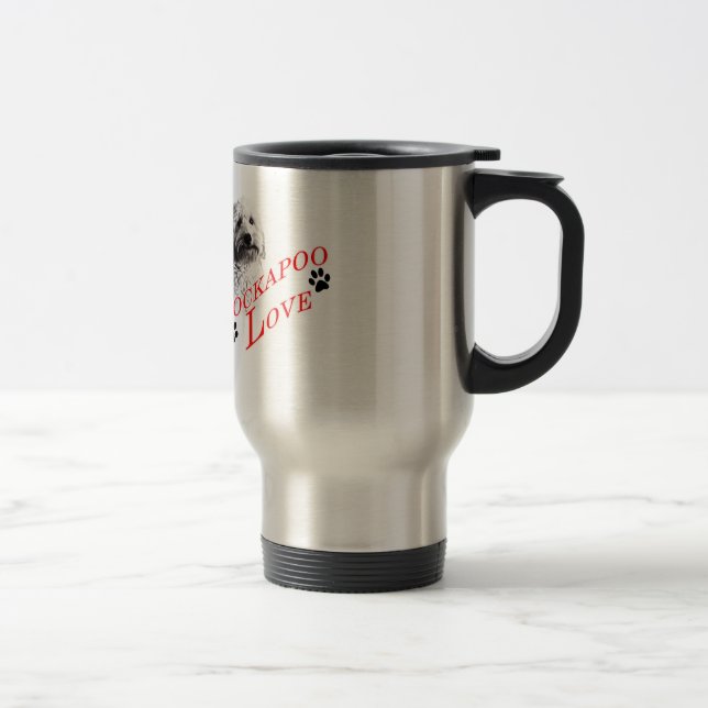 Cockapoo Love Travel Mug (Right)