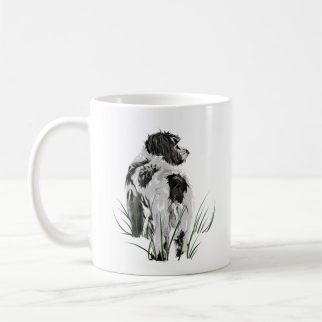 Cockapoo Mug –  Dog Mom Coffee Mug, Watercolor Art (Left)