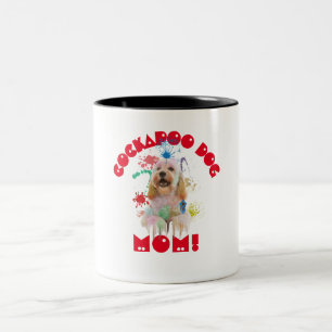Cockapoo Mum Dog Lover Best Dog Mum Ever Two-Tone Coffee Mug