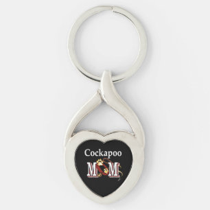 Cockapoo Mum Gifts Key Ring