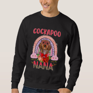 Cockapoo Nana Cute Rainbow Rainy Dog  Mother's Day Sweatshirt