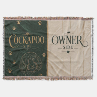 Cockapoo Owner Side Blanket Funny Dog Lover Gift