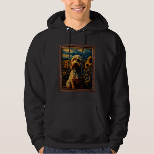 Cockapoo Painting Sunflower Flower Mom Women Flora Hoodie