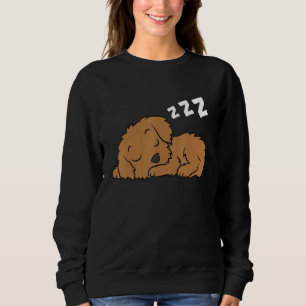 Cockapoo Pajama Cute Cockapoo Dog Sleeping Sweatshirt