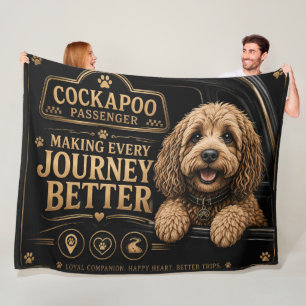 Cockapoo Passenger Blanket Dog Lover Gift