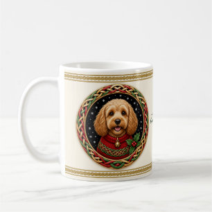 Cockapoo Personalised Christmas Dog Coffee Mug
