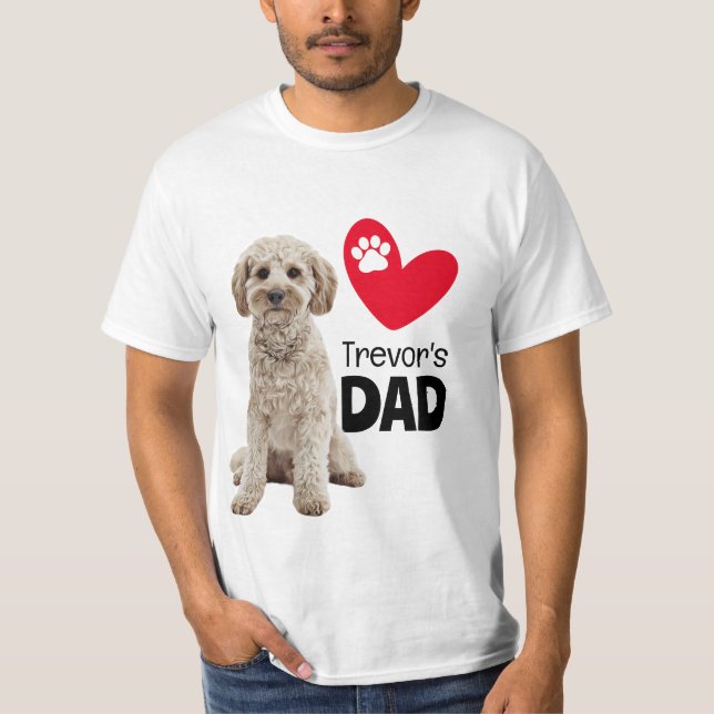 Cockapoo Personalised Dad  T-Shirt (Front)