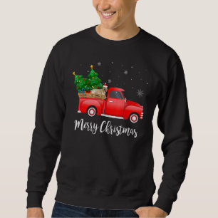 Cockapoo Red Truck Christmas Tree Xmas Dog Sweatshirt