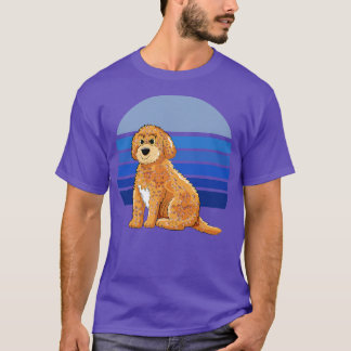 Cockapoo Retro Blue T-Shirt