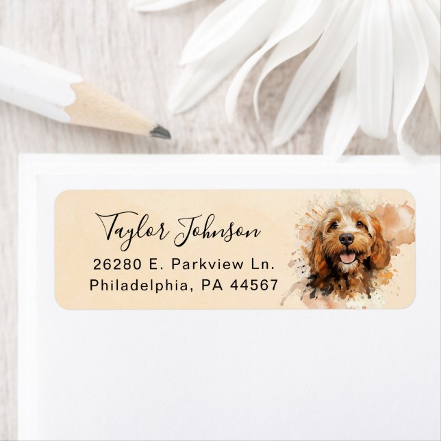 Cockapoo Return Address Label (Insitu)