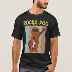 Cockapoo Rockstar Rocka Poo Dog  Blues Master T-Shirt