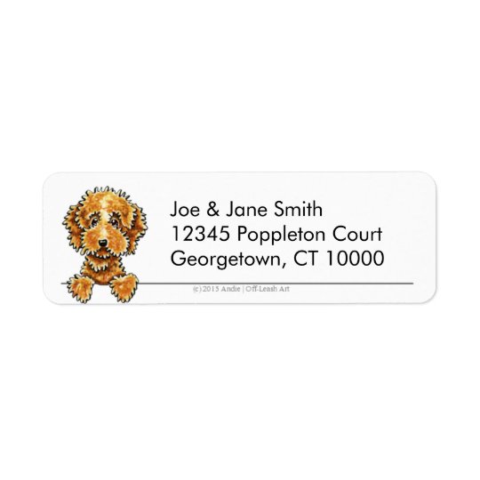 Cockapoo Tan Clean & Simple Return Address Label