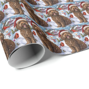 Cockapoo Winter Wonderland Christmas Joy  Wrapping Paper