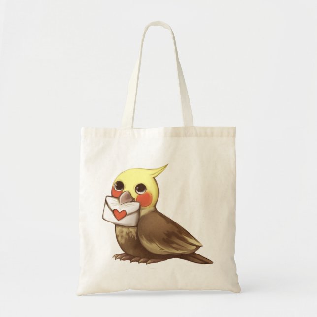 Cockatial Letter Tote Bag (Front)