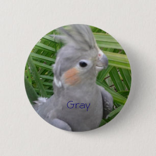 Cockatiel 6 Cm Round Badge