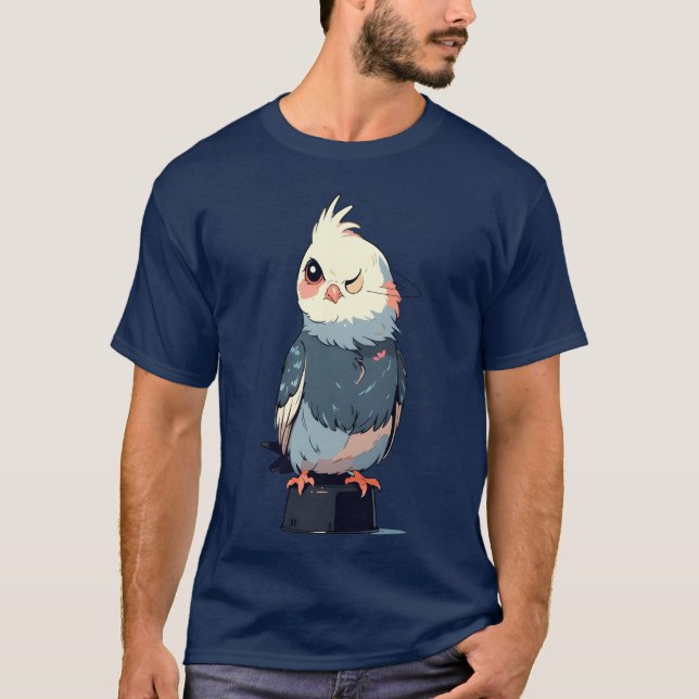 Cockatiel Bird Animals Lover Funny Design family T-Shirt (Front)