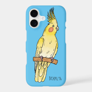 Cockatiel bird cartoon illustration