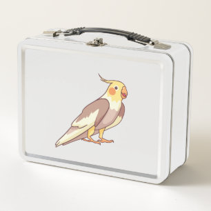 Cockatiel Bird Parrot Metal Lunch Box