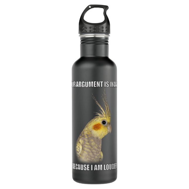 COCKATIEL Birds Funny Cockatiels Design 710 Ml Water Bottle (Front)