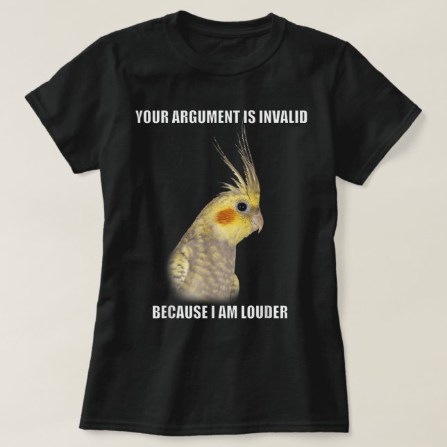 COCKATIEL Birds Funny Cockatiels Design T-Shirt (Design Front)