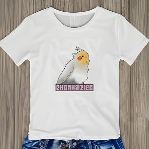Cockatiel Chonky Birb Meme Cute Funny Pet Bird Tri-Blend Shirt