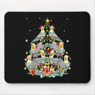 Cockatiel Christmas Tree Xmas Mum Dad Bird Mouse Mat