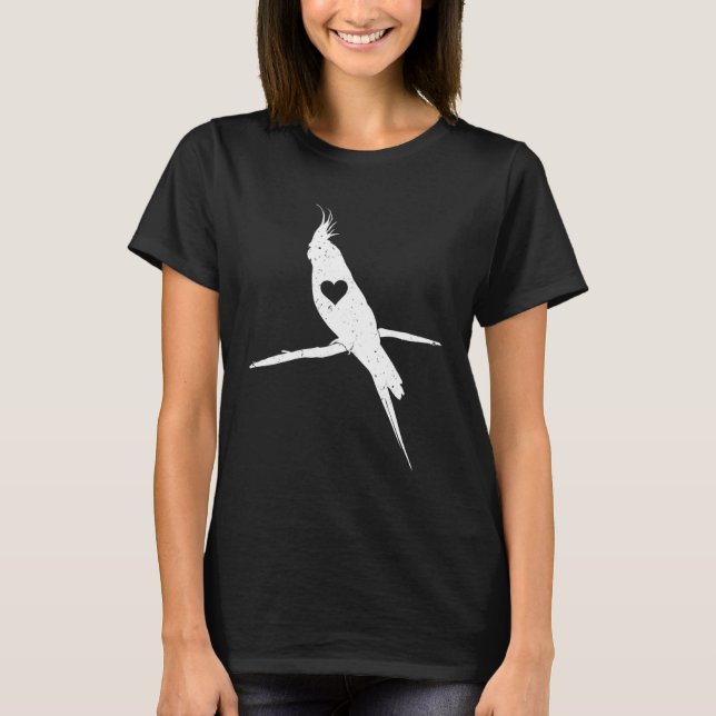 Cockatiel Cockatiel Parrot Artwork T-Shirt (Front)
