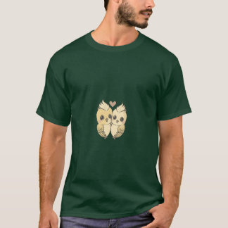 Cockatiel Cockatiels Heart Parrot Birds gift girl T-Shirt