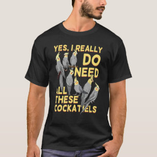 Cockatiel Cockatoo Parrot Lutino Quarrion Weiro Bi T-Shirt
