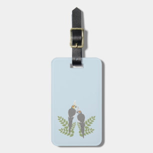 Cockatiel Couple Luggage Tag